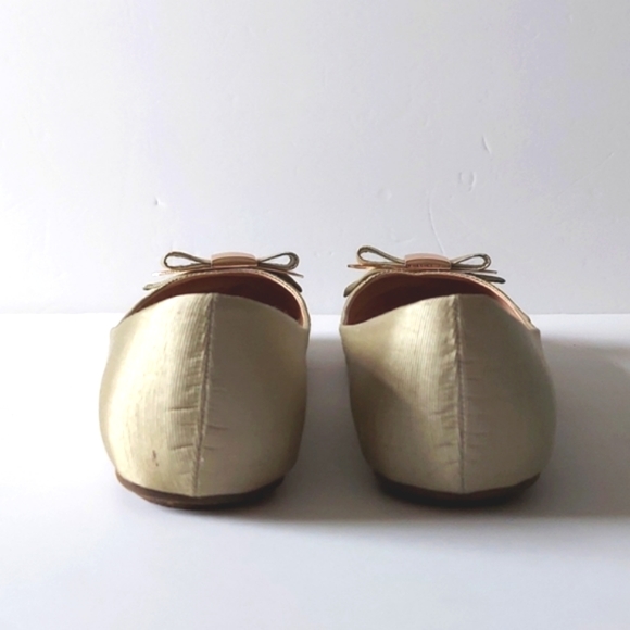 CG Shoes Light Gold Bow Embellished Dress Flats - Picture 7 of 8